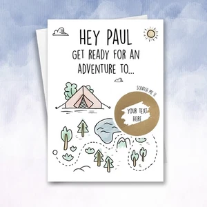 Tarjeta rasca y gana personalizada Center Parcs Staycation - regalo aventura navideña - Imagen 1 de 8