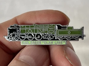 Vintage MN M.N. 35028 CLAN LINE Emaille Metall Dampfeisenbahn Eisenbahn Pin Anstecker #E776 - Bild 1 von 4