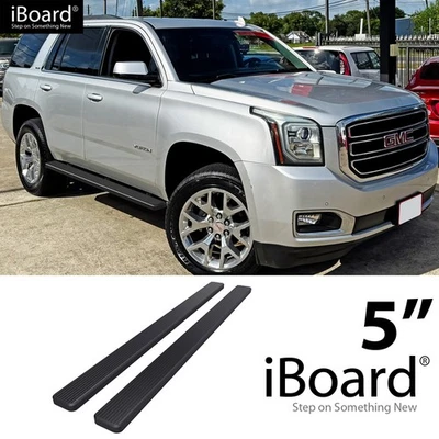 iBoard Running Board 5in Black Fit 00-20 Chevy Tahoe GMC Yukon Foto 1 de 4