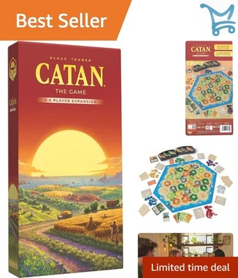 Expansão de jogo de tabuleiro 6ª edição adicione mais jogadores 3-6 idades 10+ 60-90 min - Imagem 1 de 4