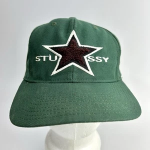 Vintage Stussy 90s Baseball Cap Rare Made In USA CAPZ Star Logo Skate Hat HTF - Picture 1 of 13