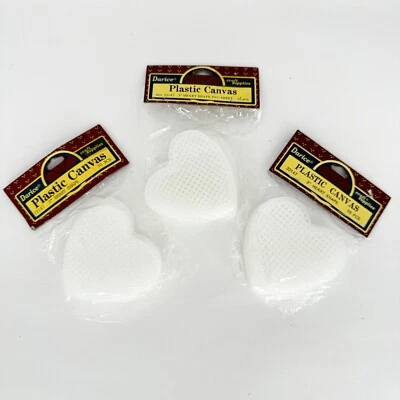 Lona Plástica Darice 3" FORMA CORAZÓN #33147 Paquete de 10 ~ Lote de 3 Nuevo en Paquete Foto 1 de 4