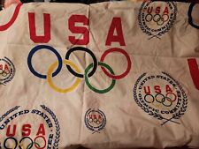 Twin Size 1988 Official USA Olympic Rings Fitted Style Sheet