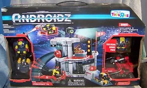 ANDROIDZ 2010 FIREPOST 15 BONUS PLAYSET W/VEHICLE & 3 ROBOTS TOYS R US EXCLUSIVE - Picture 1 of 6