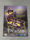 Twister Flyer New NOS PROMO Sega Pinball Machine Art Artwork Retro z