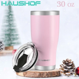 HAUSHOF 30 oz Stainless Steel Tumbler Vacuum Insulated Coffee Tumbler Water Cups - Picture 1 of 12