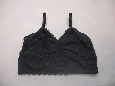 Sujetador Bralette TORRID Talla 1 Mujer Negro Encaje Sin Forro Inalámbrico Pull On Ajustado 9M Foto 1 de 4
