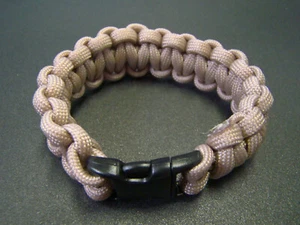 Paracord Armband Desert Storm hellbraun 7 Strang 550 Pfund hergestellt in den USA Größe 5 bis 10 - Bild 1 von 1
