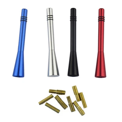 1x Car Short Stubby Antenna Aerial AM FM Radio Mast 2 Screw Adapter Accessories - Image 1 of 4