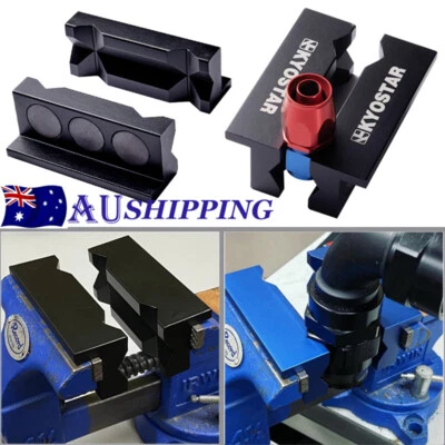 KYOSTAR AN Hose Fitting Magnetic Vise Jaw Protective Clamp Block Insert Aluminum - image 1 of 4