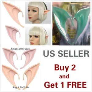 2Pcs Elf Ears Cosplay Halloween Habbit Luminous Costume Pointed Party Style A - Picture 1 of 12