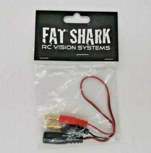 Cuffie Fat Shark LiPo piombo carica 4 mm connettori oro / piombo banana FSV1801 - Foto 1 di 2