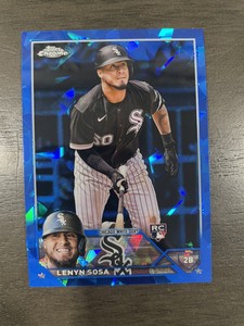 Lenyn Sosa 2023 Topps Chrome Sapphire Edition Rookie Refractor RC #140 SP