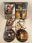 Metal Gear Solid 2 Sons Of Liberty & 3 Snake Eater MGS PS2 CIB Lot Set Bundle