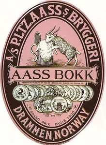 AASS BOKK BEER LABEL T SHIRT DRAMMEN NORWAY SMALL THRU XXXLARGE (F) - Picture 1 of 1