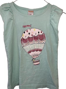 Girls Shirt Size 4 Glitter Hot Air Balloon Sleeveless Gymboree - Picture 1 of 8
