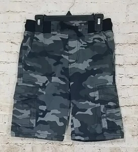 Company Eighty One Boys Size 8 Cargo Shorts Elastic Drawstring Waist Camouflage - Picture 1 of 9