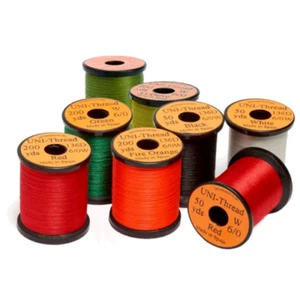 Veniard Uni Thread 200 yard spools 6/0 & 8/0, Pre-Waxed