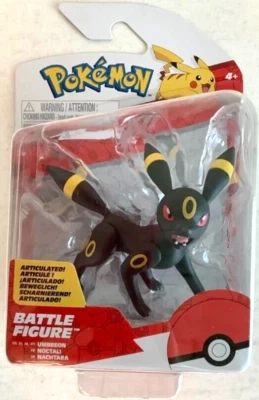 NUEVO Jazwares PKW3015 Pokemon UMBREON Articulado Batalla Figura de Acción Foto 1 de 2