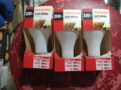 3PACK Sylvania Indoor Soft White 200w 750Hours A21 120V 13103 - Image 1 of 2