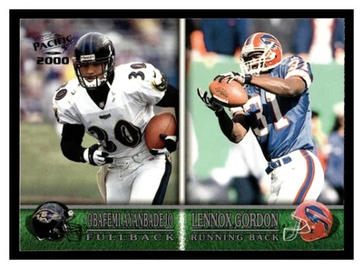 Obafemi Ayanbadejo / Lennox Gordon RC #396 2000 Pacific - Image 1 of 2