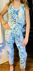 Lilly Pulitzer Girls Astara Jumpsuit  $35 Size 8-10 - Picture 1 of 1