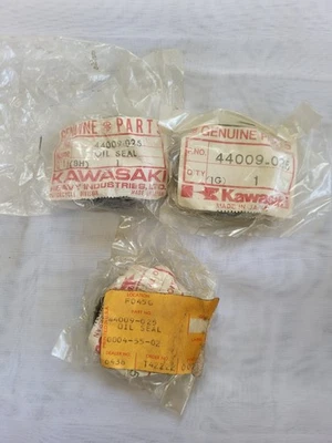 44009-025 OEM NOS Kawasaki sello de aceite, horquilla se adapta a 76-79 KD175, KE175 Foto 1 de 4