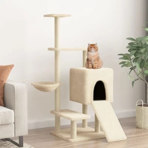 Cat Tree with Sisal Scratching Posts Cat Scratching Tower Cat Climber vidaXL - Picture 1 of 27