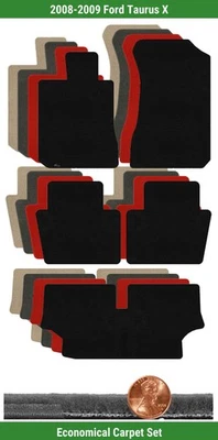 Juego de alfombrillas Velourtex personalizadas para Ford Taurus X 2008-2009 (5 piezas) #M7P Foto 1 de 4