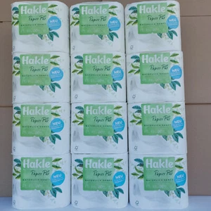 Hakle Toilettenpapier Pur 48 Rollen papierverpackt 4-lagig 180 Blatt/Rolle WC ✅✅ - Bild 1 von 7