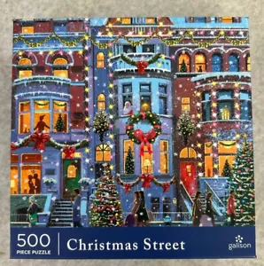 Galison Jigsaw Puzzle - Christmas Street - 500 Pieces 20”x20” NEW - Picture 1 of 3