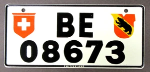 mint 1953 SWITZERLAND Wheaties metal bicycle license plate cereal premium * - Picture 1 of 3