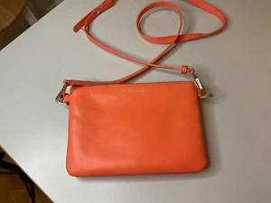 Dylan Kain Crossbody Bag Orange Leather New without Tags - Picture 1 of 9