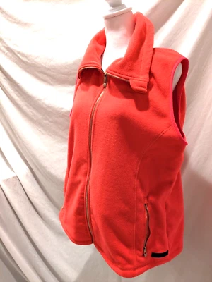 Chaleco polar CK Calvin Klein Performance para mujer talla 1X cremallera completa rosa nuevo estado. Foto 1 de 4