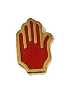 Red Hand of Ulster Very Small Discreet Enamel Lapel Pin Badge - Picture 1 of 2