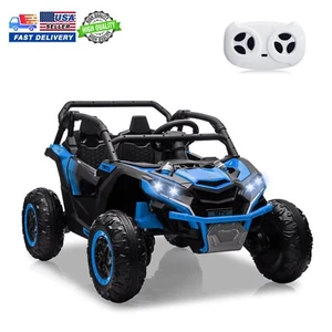 24V Kid Ride On UTV Car 2 Seater Electric Truck With 800W Motors & Remote Blue - Picture 1 of 7