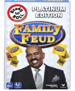 Family Feud Platinum Edition Home Card Game Night 2-4 Players Harvey- NEW - Picture 1 of 1