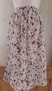Vtg 80s Does 40s Ditsy floral Skirt By Keynote for Littlewoods size 10 12 - Picture 1 of 5