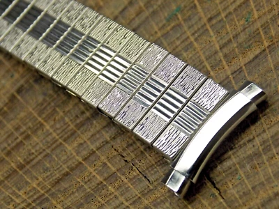 Vintage Watch Band Expansion Stainless Steel 16mm-21mm Men's NOS Unused Bulova - Image 1 of 3