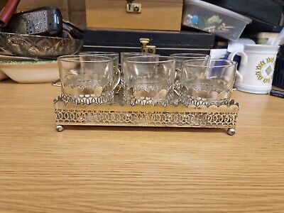 Vintage Silver Plated Drinks Tray • 15£