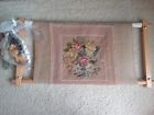 PART WORKED Tapestry Kit on Tapestry Frame  ***Mini Roses on Coffee