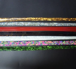 10 Stck. Gitarrenbauer Purfling Bindung Intarsien Inlay Gitarrenbauer Zelluloid Streifen - Bild 1 von 31