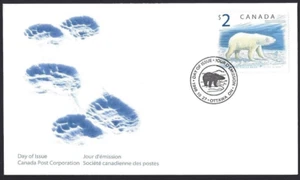 Canada #1690 $2.00 "POLAR BEAR" Brand New 1998 Ofdc Single Issue - Picture 1 of 2