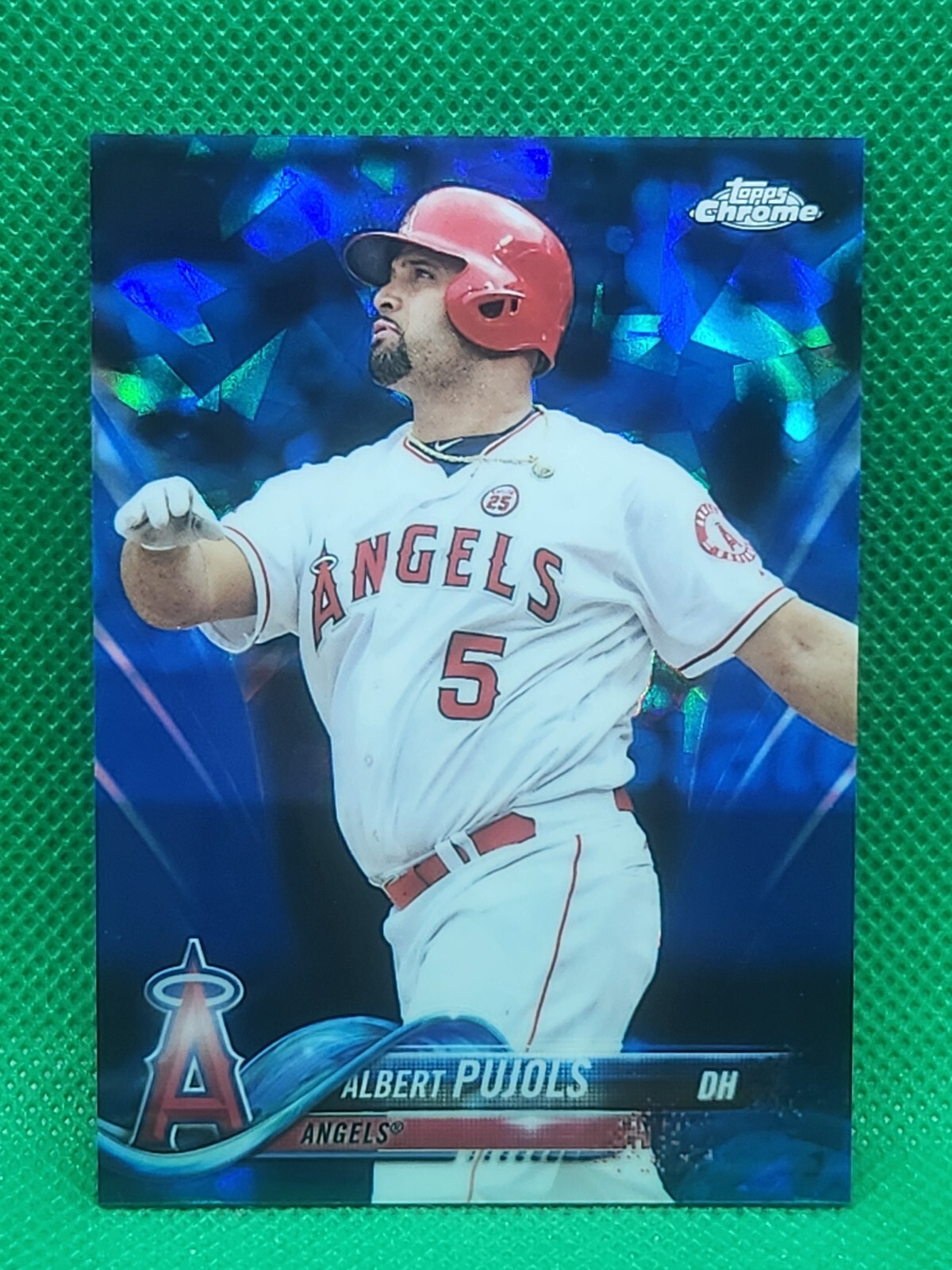 2018 Topps Sapphire Chrome parallel Refractor Albert Pujols #582