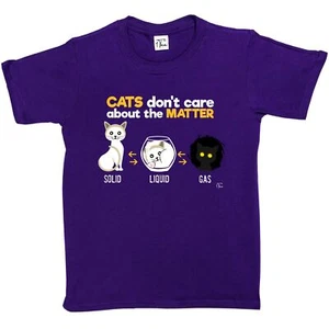 1 T-Shirt Kinder Mädchen Katzen kümmern sich nicht um die Sache Wissenschaft - Bild 1 von 25