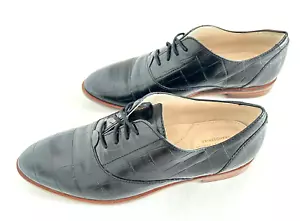 Cole Haan Grand Series 360 Women's Black Lace Up Croc Oxford Shoes Size 5.5 B - Picture 1 of 9