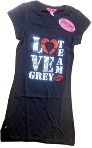 50 Shades of Gray Womens Night Shirt Pajamas Team Grey Glam Jamz Medium New Tags - Picture 1 of 3