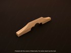 Bridge with fret for Balalaika / Domra, Semi manufacture, Height about 20mm, Ash