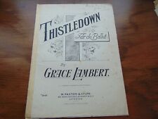 Vintage Sheet Music piano **THISTLEDOWN** Air de Ballet Grace Lambert