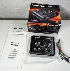 M-Audio M-Track Plus Two-Channel Portable USB Audio and MIDI Interface Boxed - Picture 1 of 19